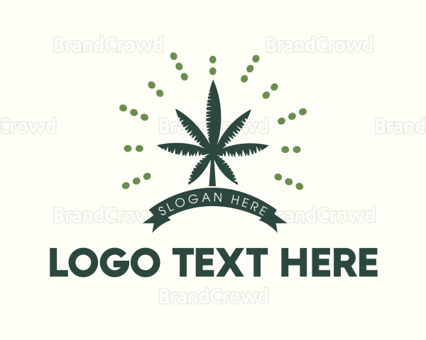 Palm Tree Weed Logo