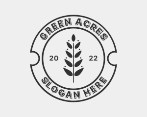 Agricultural - Agriculture Leaf Badge logo design