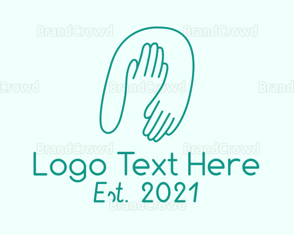Minimalist Helping Hands Logo