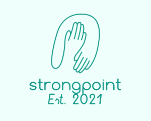 Orphanage - Minimalist Helping Hands logo design