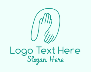 Minimalist Helping Hands Logo