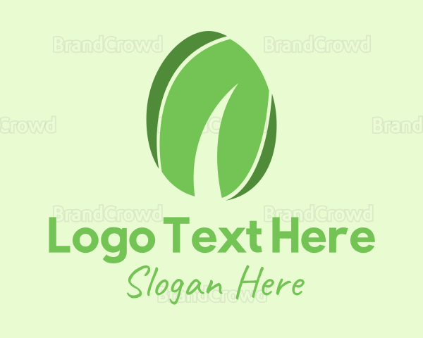 Green Organic Egg Logo