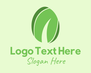 Chicken - Green Organic Egg logo design