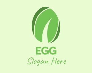Green Organic Egg logo design