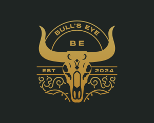 Bull Western Ranch logo design