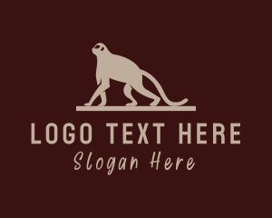 Macaque - Zoo Monkey Animal logo design