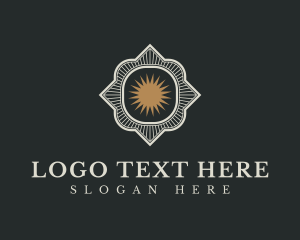 Auction - Antique Star Frame logo design