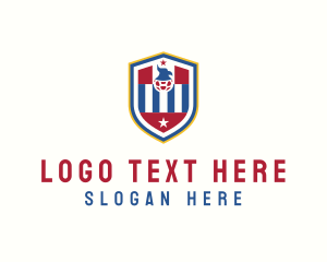 Football - Sports Bird Shield logo design