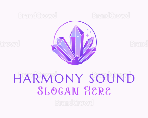 Amethyst  Quartz Crystal Logo