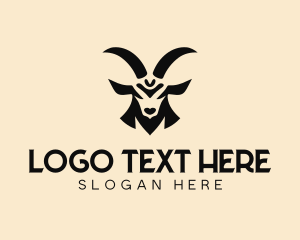 Ram - Wild Ram Animal logo design