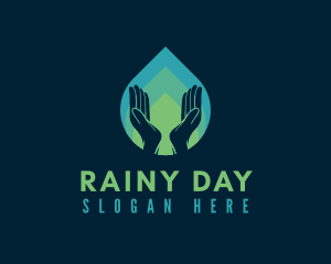 Water Drop Handwashing logo design