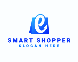 Shopper - Ecommerce Shopping Bag Letter E logo design