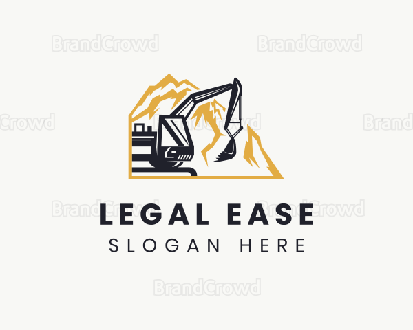 Industrial Mountain Excavator Logo