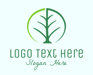 Green Tree Leaf Logo