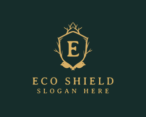 Organic Nature Shield logo design