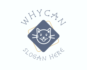 Cat - Cartoon Smiling Cat logo design
