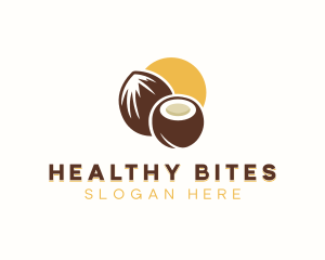 Healthy Organic Coconut logo design