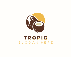 Healthy Organic Coconut logo design