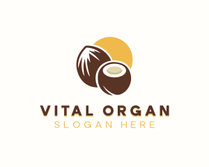 Healthy Organic Coconut logo design