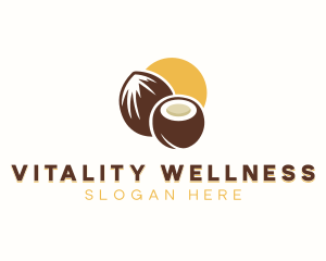 Healthy Organic Coconut logo design