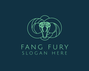 Fangs - Serpent Viper Snake logo design