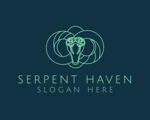 Reptile - Serpent Viper Snake logo design