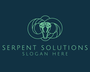 Serpent Viper Snake logo design