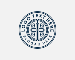Bible - Holy Catholic Cross logo design