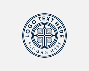 Biblical - Holy Catholic Cross logo design