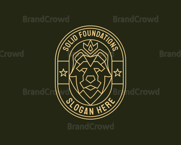 Bear Animal Heraldry Logo