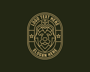 Coat Of Arms - Bear Animal Heraldry logo design