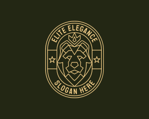 High Class - Bear Animal Heraldry logo design