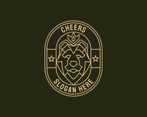 Fashion - Bear Animal Heraldry logo design