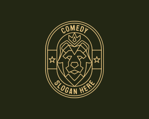 Luxury - Bear Animal Heraldry logo design