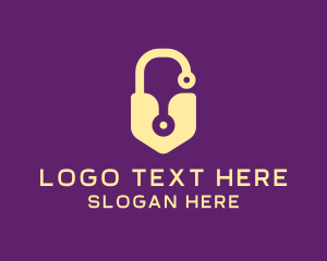 Security Service - Digital Lock & Key logo design