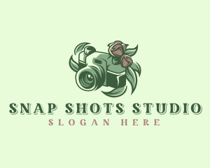 Flower Camera Photography logo design