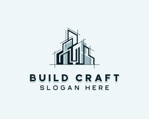 Building Architect Contractor logo design