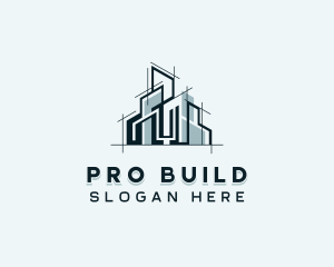 Building Architect Contractor logo design