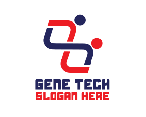 Genetics - Human Genetic Chain logo design