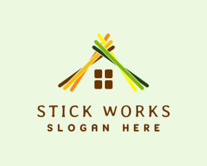 Stick - Organic Stick House logo design