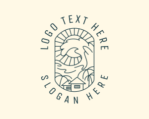 Tide - Beach House Wave logo design