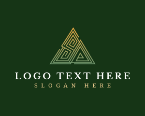 Abstract - Corporate Business Pyramid logo design