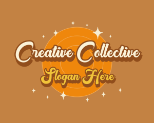 Retro Funky Hipster logo design