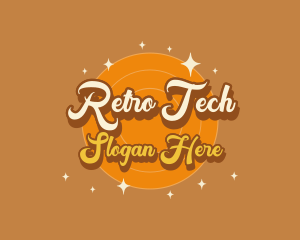 Retro Funky Hipster logo design