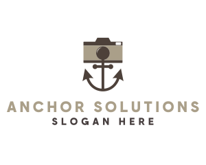 Marine Anchor Lens logo design