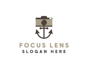 Marine Anchor Lens logo design