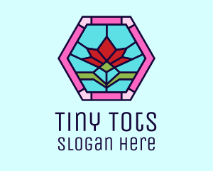 Stained Glass Flower Logo