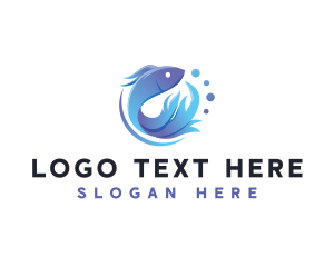 Ocean - Marine Fish Aquatic logo design