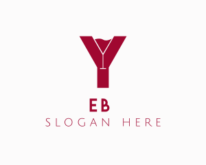 Letter Y - Cocktail Drink Glass Letter Y logo design