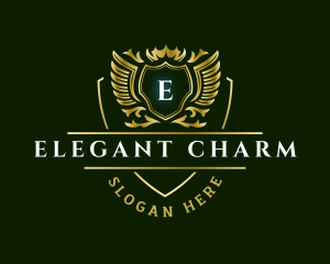 Luxury Elegant Wings logo design